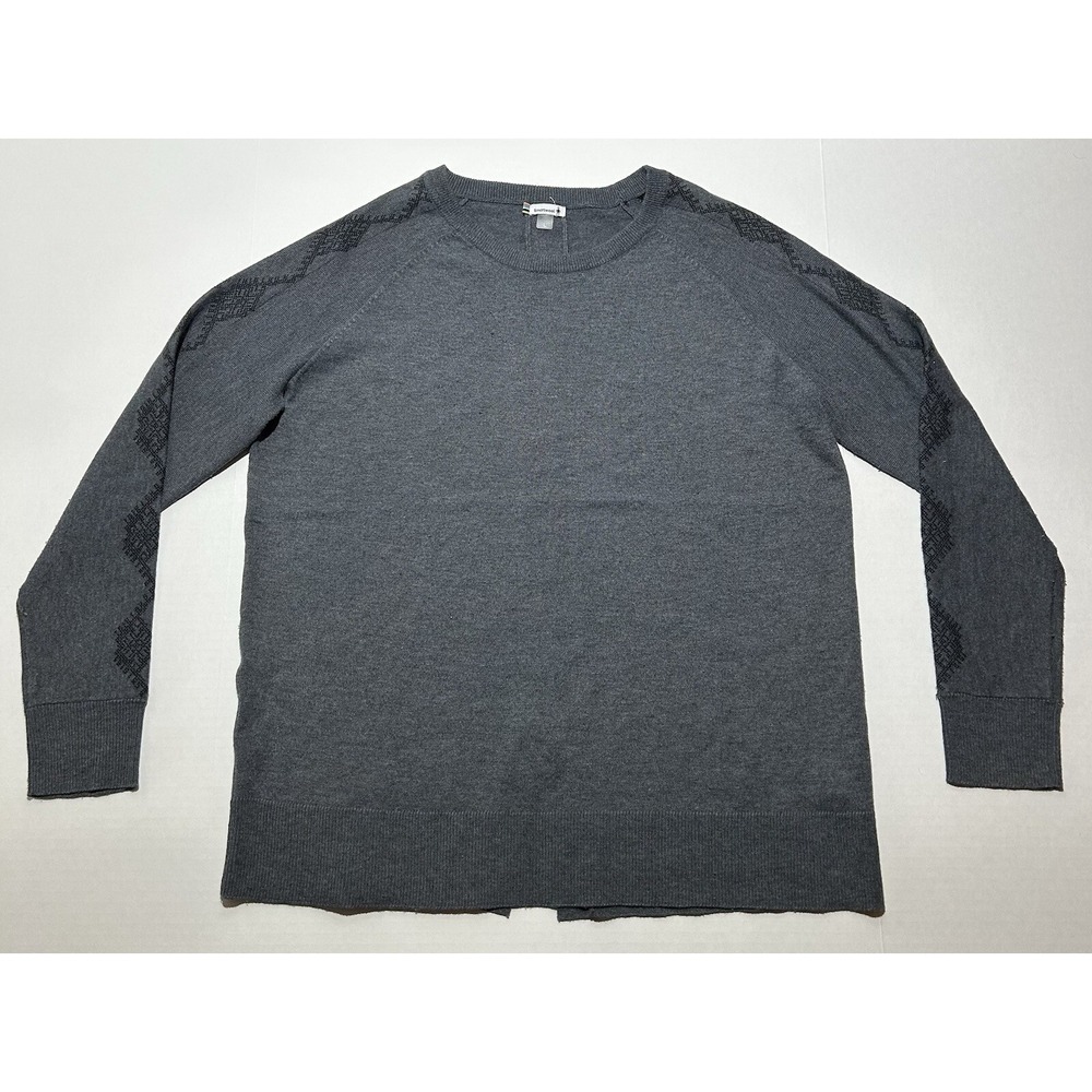 Smartwool Shadow Pine Needlepoint Casual Crew Neck Sweater Women's Size Large